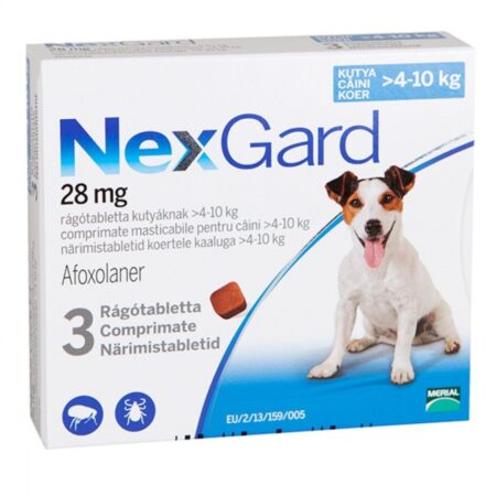 NexGard M comprimate masticabile, 4-10 kg, 1 comprimat