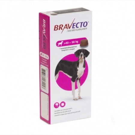 Bravecto 40-56 kg, 1 tableta masticabila x 1400 mg