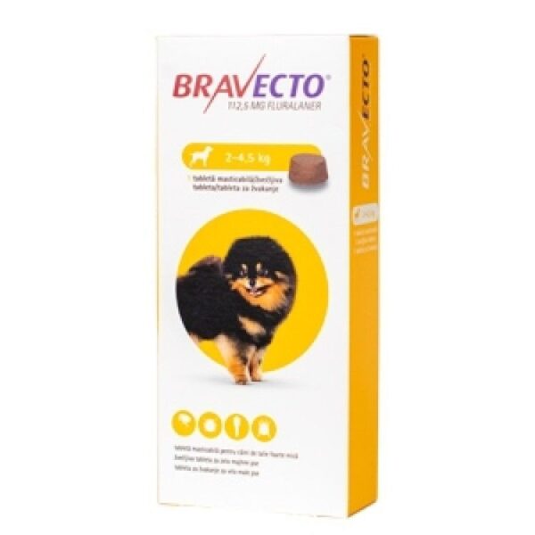 Bravecto Dog 112.5 mg (2-4.5 kg), 1 tableta