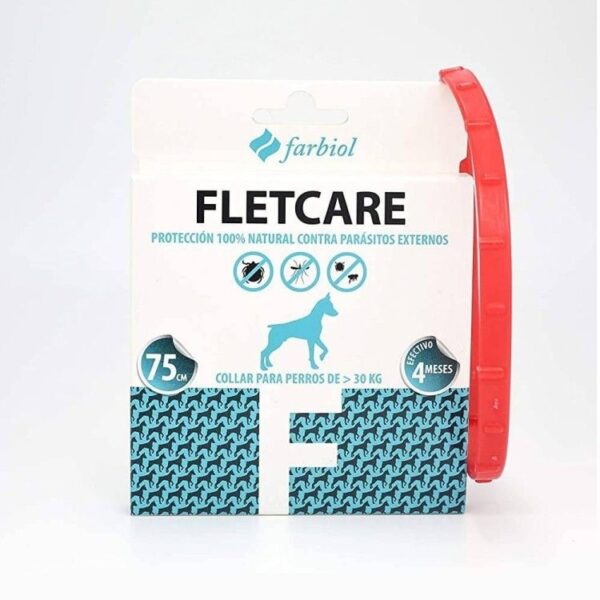 Zgarda antiparazitara caini talie mare, Fletcare, 75 cm