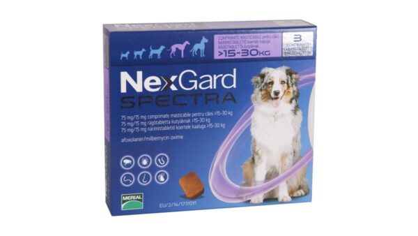 NexGard Spectra L (15 - 30 kg), 1 comprimate