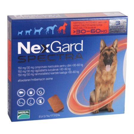 NexGard Spectra XL (30 - 60 kg), 1 comprimate