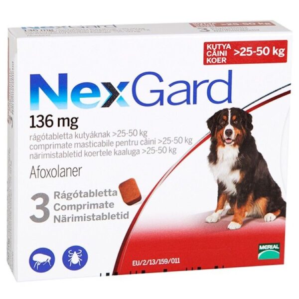 NexGard XL (25 - 50 kg) - 1 comprimate