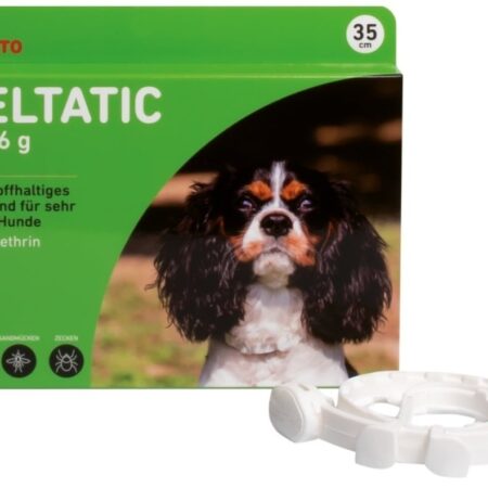 Zgarda Antiparazitara DELTATIC 35 cm pentru caini de talie mica